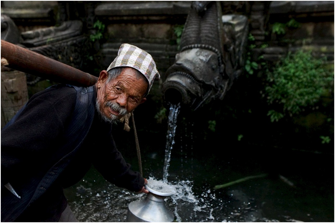 people, portrait, man, kathmandu, nepal, water, architecture, face, nature, old man, person