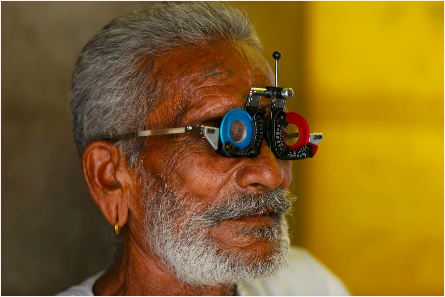 Close-up of a senior man