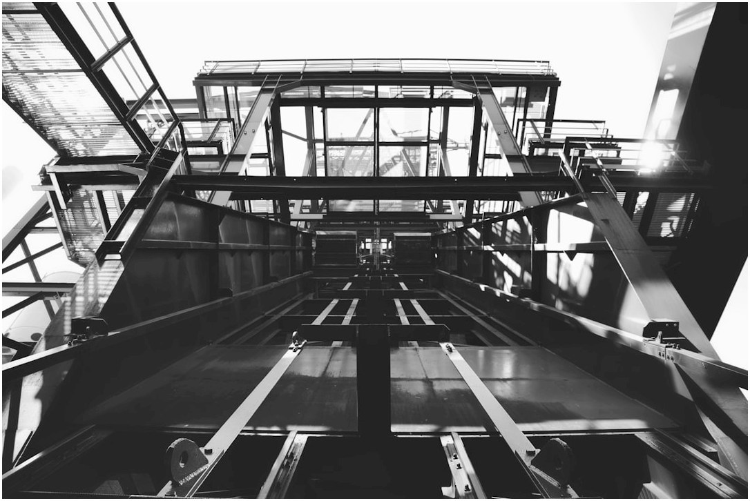 a large metal structure