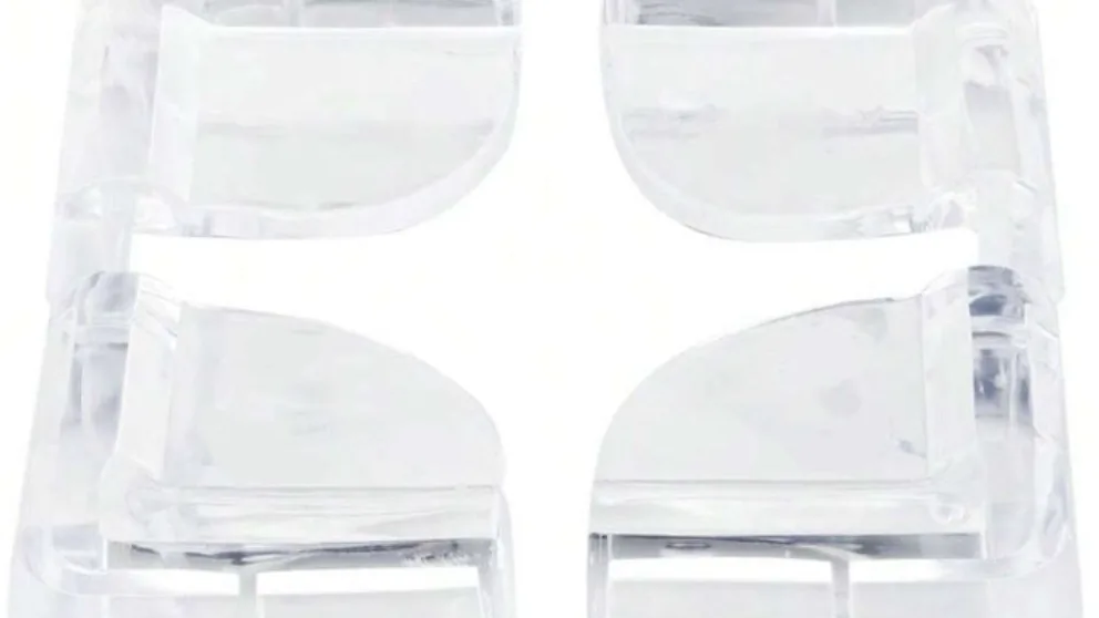 Protetores de quina transparentes de silicone para móveis