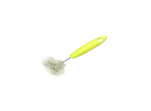 Escova de louça com cabo longo e cerdas claras