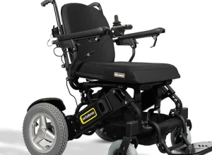 Cadeira de rodas motorizada Ortobras E20, vista frontal