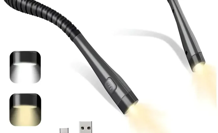 Luminária de pescoço LED para leitura, vista do produto