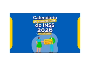 Imagem destacada do calendário oficial de pagamentos do INSS de 2026.