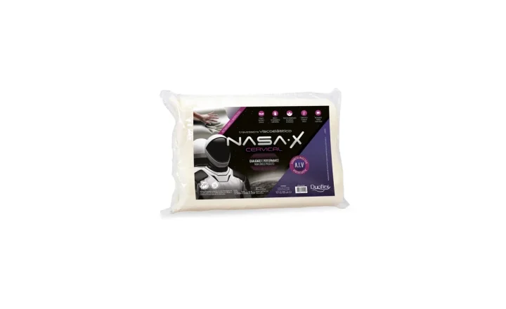 Travesseiro cervical NASA X Duoflex na embalagem