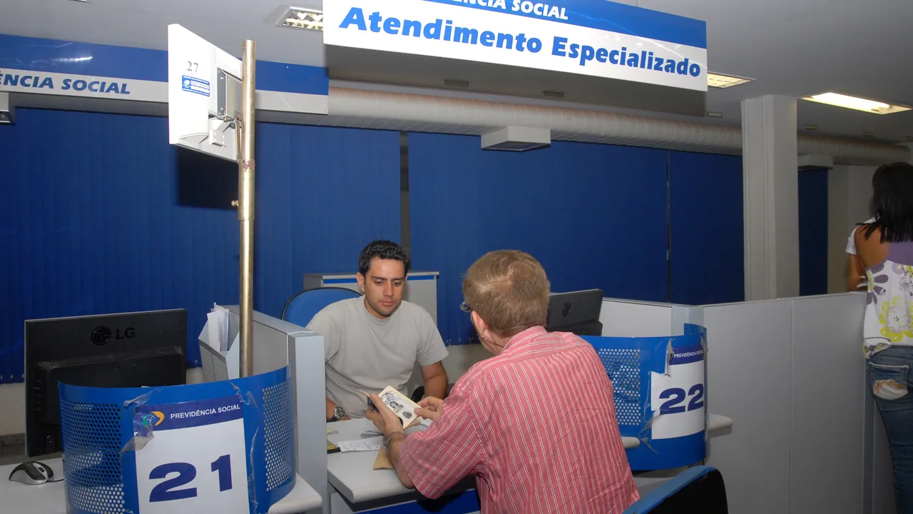 Fachada de uma agência da Previdência Social do INSS