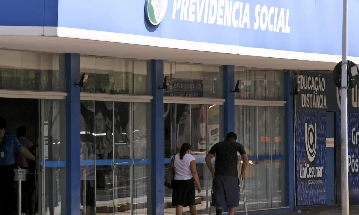 Fachada de uma agência da Previdência Social do INSS
