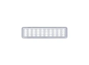 Luminária de emergência Intelbras LEA 30 com LEDs para iluminar a casa durante uma falta de energia.