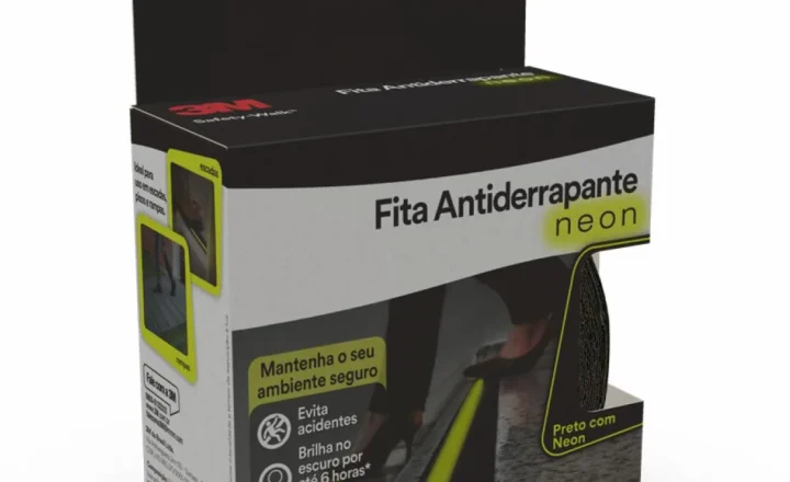 Fita antiderrapante 3M Safety-Walk em embalagem preta e amarela