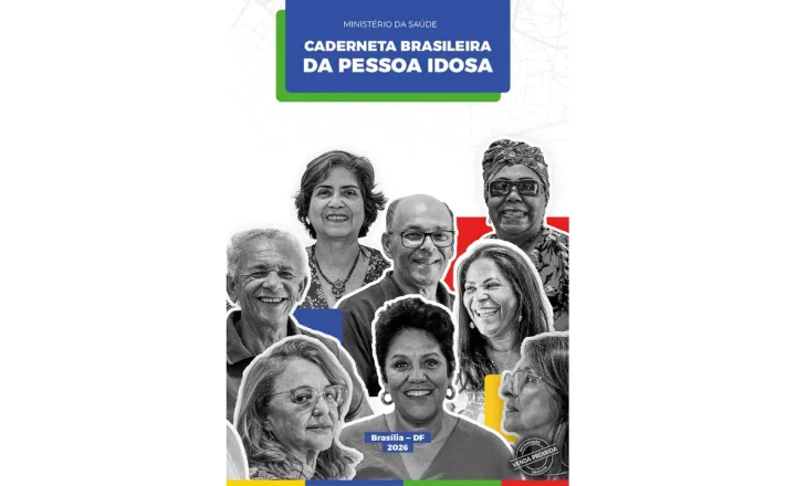 Capa da Caderneta Brasileira da Pessoa Idosa do Ministério da Saúde