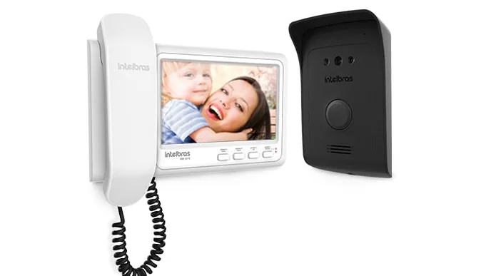 Videoporteiro Intelbras IVR 1070 HS com monitor de 7 polegadas e módulo externo